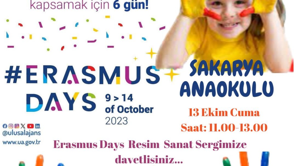 ERASMUS DAYS RESİM SANAT SERGİMİZE DAVETLİSİNİZ!